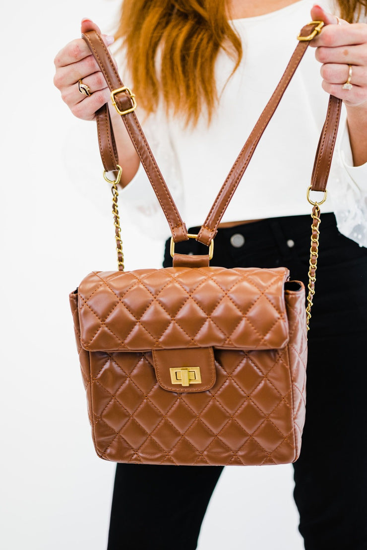 magnolia mini quilted backpack - final sale