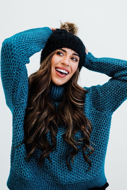 Amber Mohair Knit Beanie - Final Sale