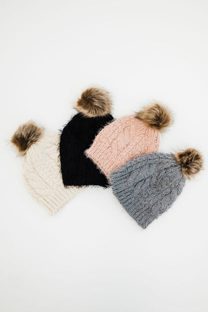 Amber Mohair Knit Beanie - Final Sale