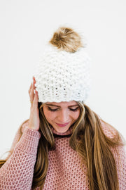 tristyn chunky knit beanie - final sale