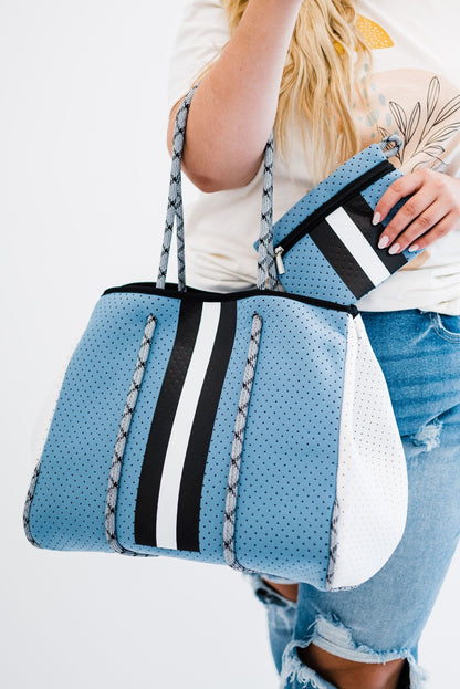 Nadia Neoprene Tote + Clutch- Final Sale