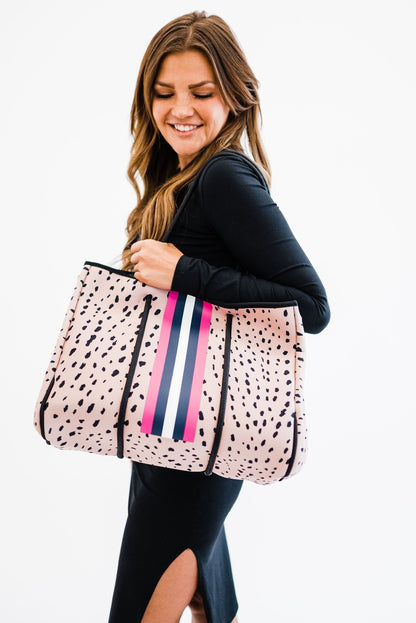 Nadia Neoprene Tote + Clutch- Final Sale