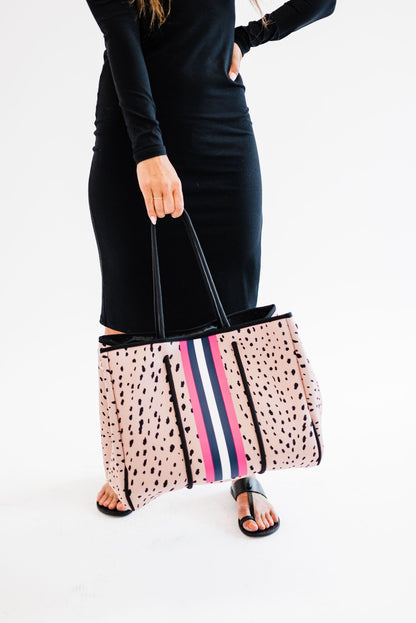 Nadia Neoprene Tote + Clutch- Final Sale
