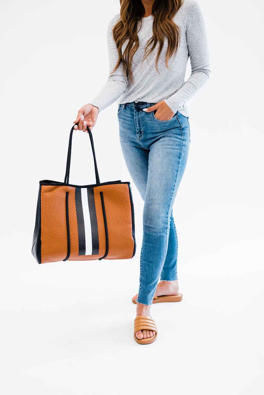 Nadia Neoprene Tote + Clutch- Final Sale