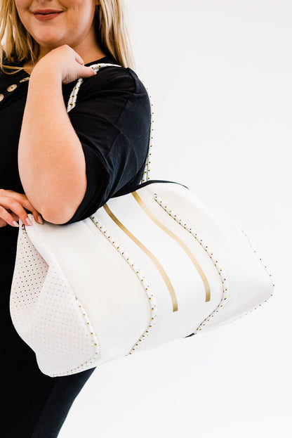 Nadia Neoprene Tote + Clutch- Final Sale