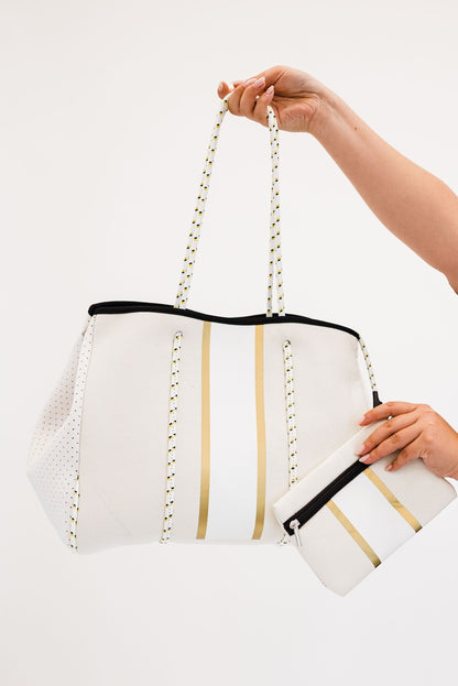Nadia Neoprene Tote + Clutch- Final Sale