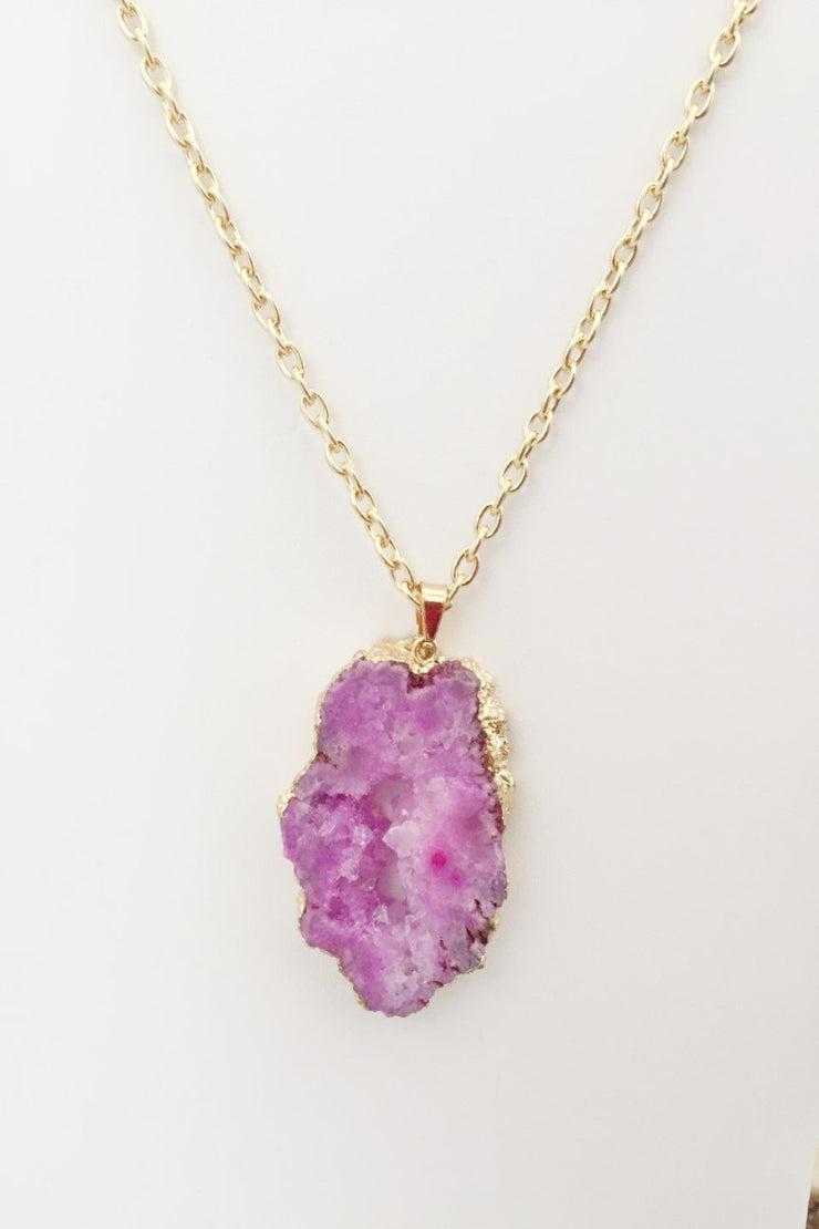 Geode Sparkle Necklace - Final Sale