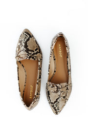 Madeline Snakeskin Flats - Final Sale