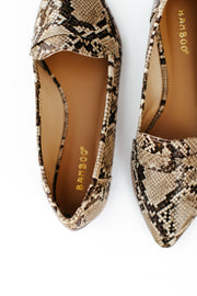 Madeline Snakeskin Flats - Final Sale