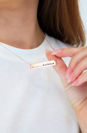 Love + Be Loved Bar Necklace - Final Sale