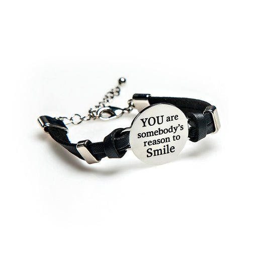 She Believed Leather + Pendant Bracelet - Final Sale