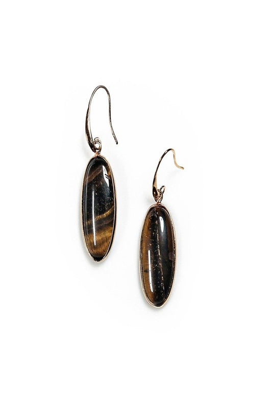 Isla Oval Drop Earrings - Final Sale