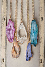 Geode Sparkle Necklace - Final Sale