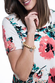 Floral Print Stretch Top - Final Sale