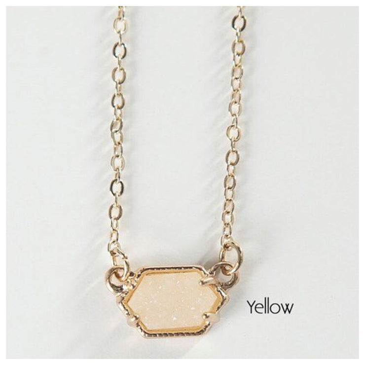 Short Stone Necklace | 7 Colors