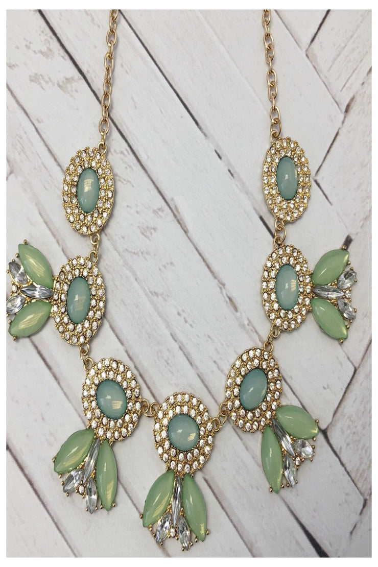 Spring Green Mermaid Tail Necklace - Final Sale