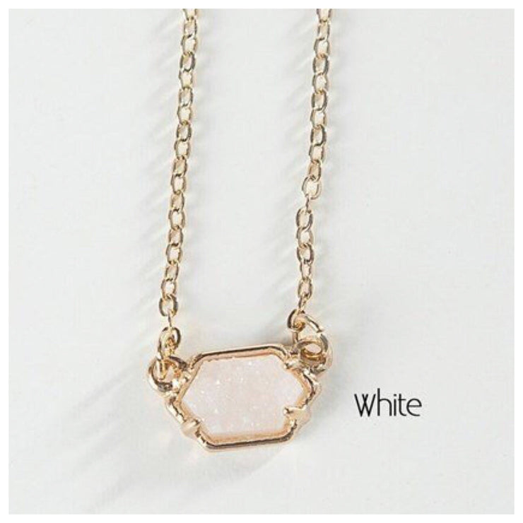 Short Stone Necklace | 7 Colors