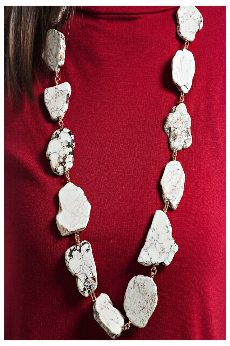 Stately Stone Layering Necklace - Final Sale