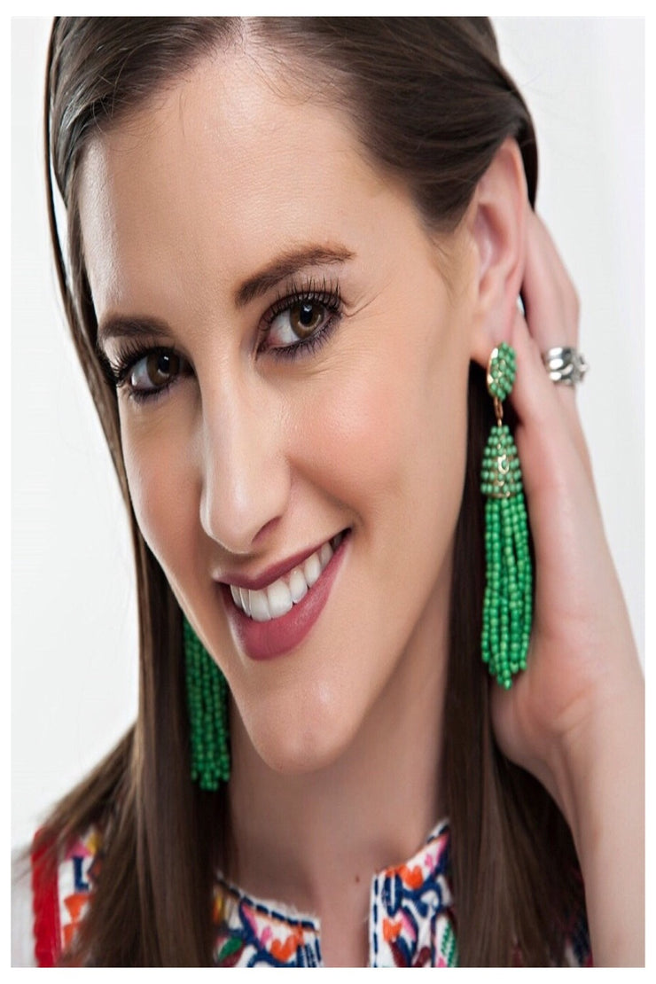 Tassel Seed Bead Earrings - Final Sale