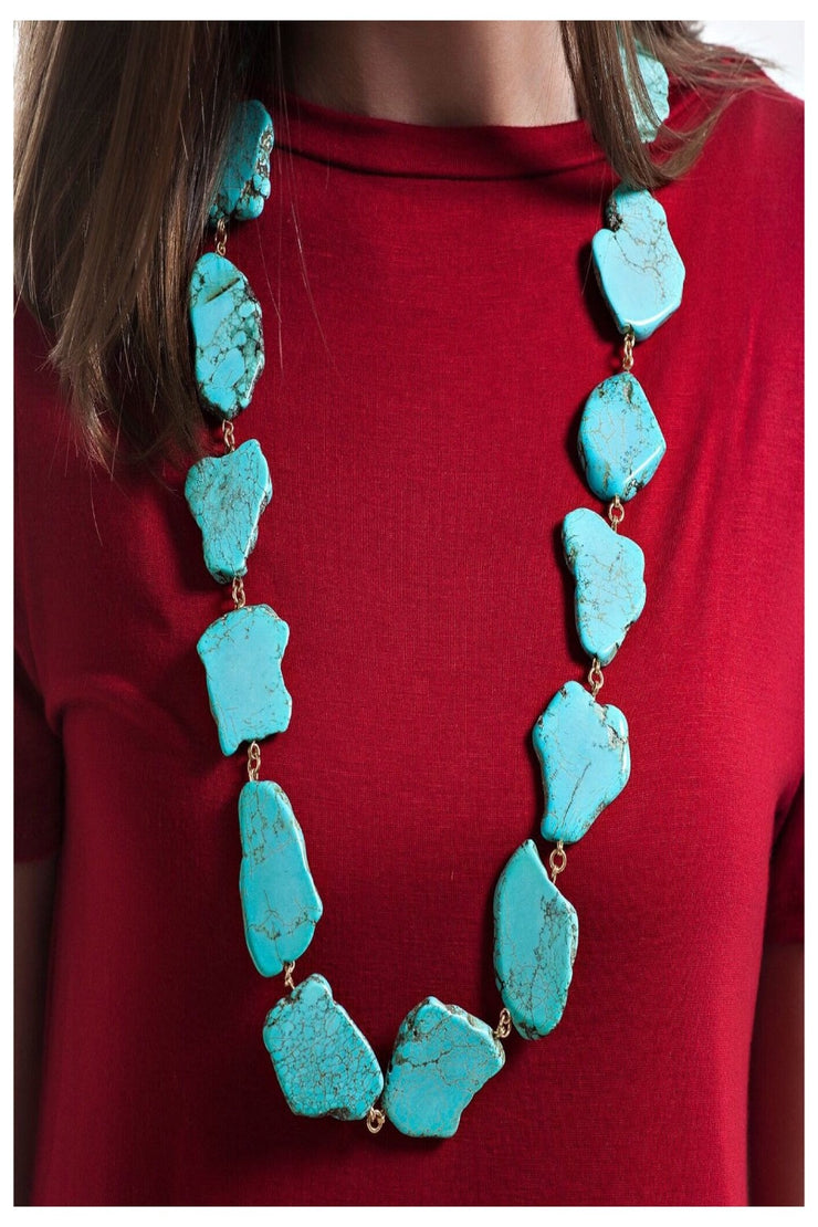 Stately Stone Layering Necklace - Final Sale