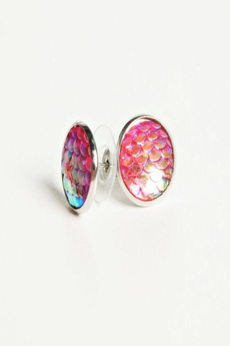 Mermaid Scales Stud Earrings - Final Sale