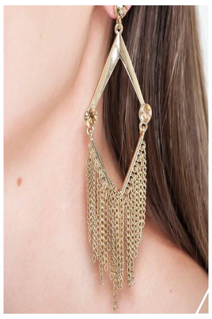 Large Full Fringe Earrings - Final Sale