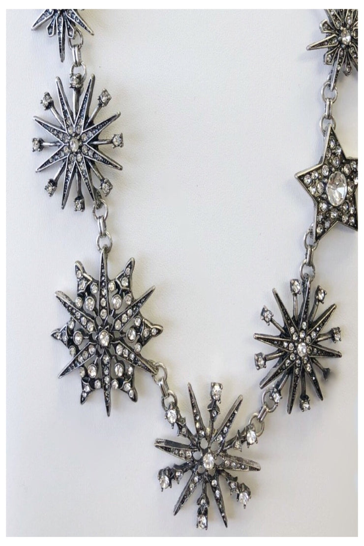 Sparkling Snowflake Necklace - Final Sale