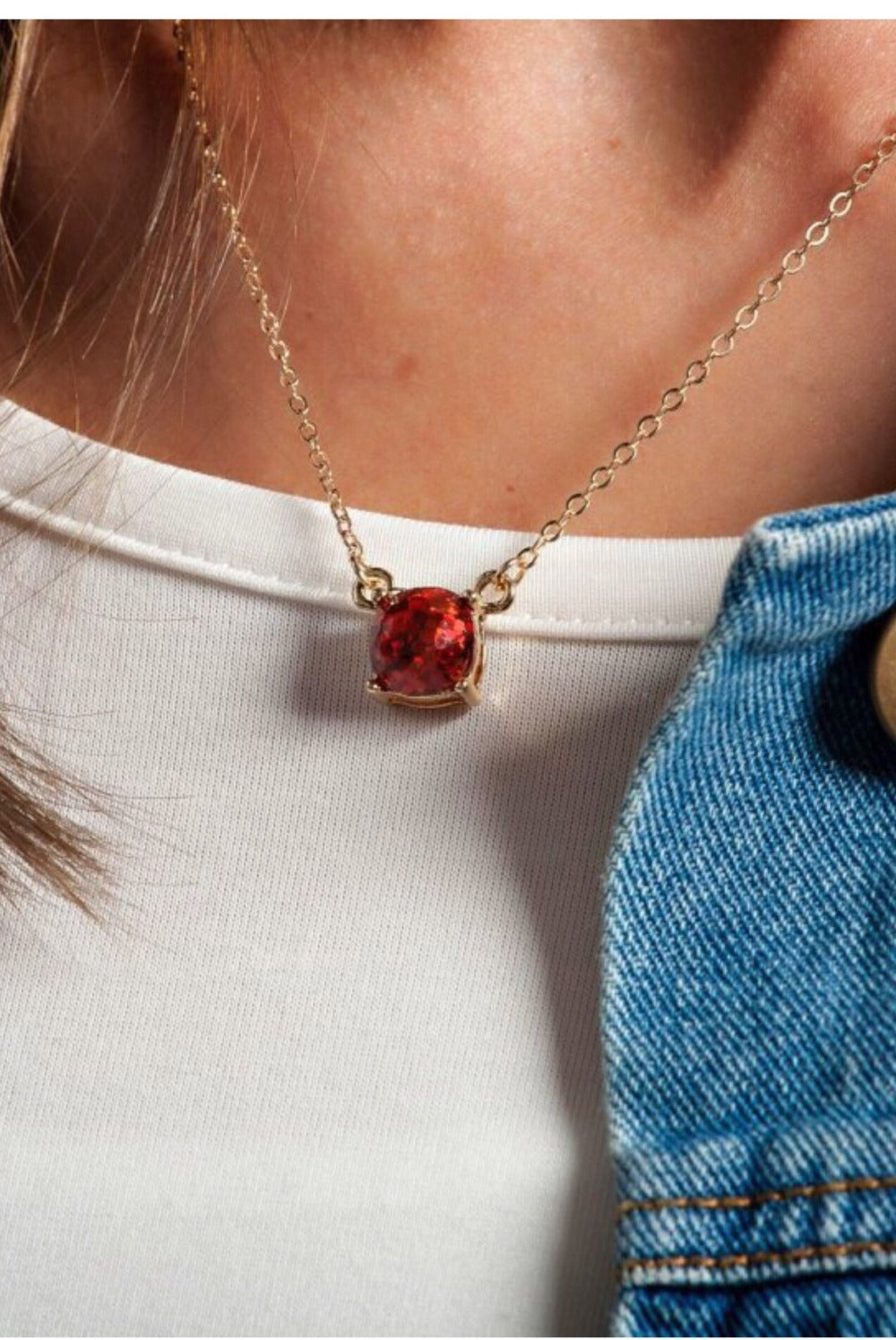 Glitter Pendant Necklace - Final Sale