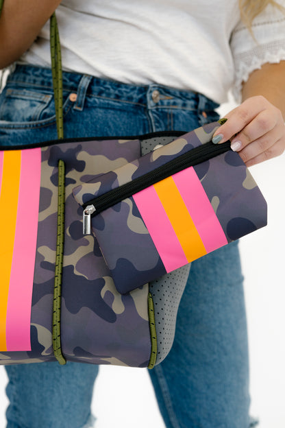 Nadia Neoprene Tote + Clutch- Final Sale