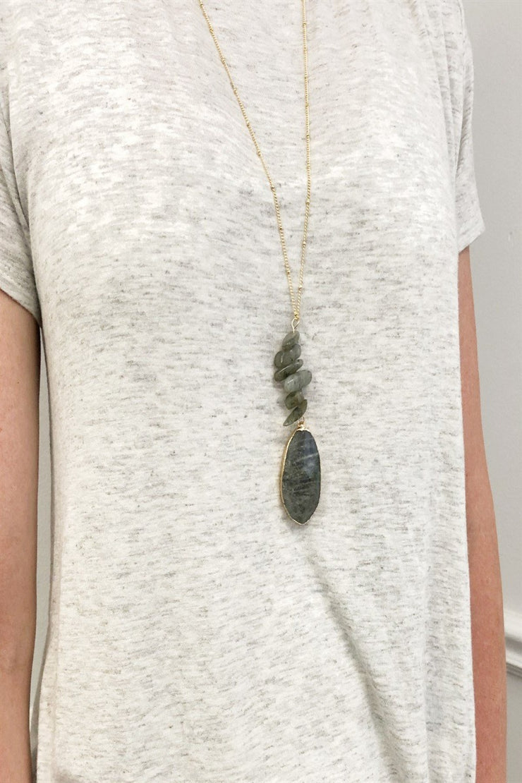 Large Stone Pendant - Final Sale