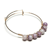 Maya Precious Stone + Wire Bangle - Final Sale