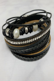 Pearl and Bling Wrap Bracelets - Final Sale