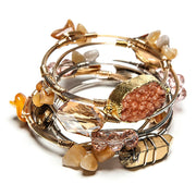 Peyton Stackable Stone + Wire set - Final Sale